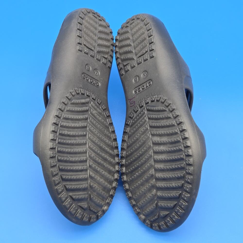 Crocs Sandals Women's Kadee II Strappy Slip-on Black Size 9 Comfort Shoe New - Picture 10 of 10